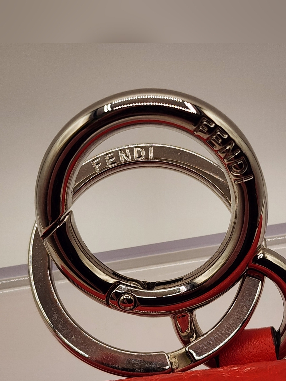 Fendi Poppy Pebbled Nano Baguette - Picture 6 of 11
